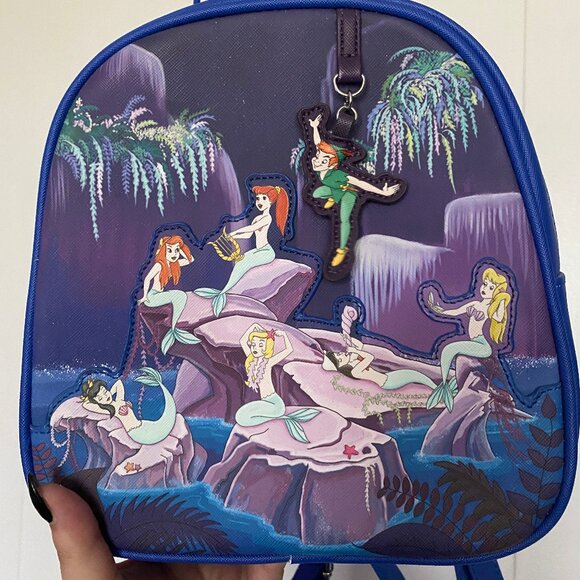 Loungefly Peterpan Neverland Mermaids Mini Backpack - Picture 1 of 3